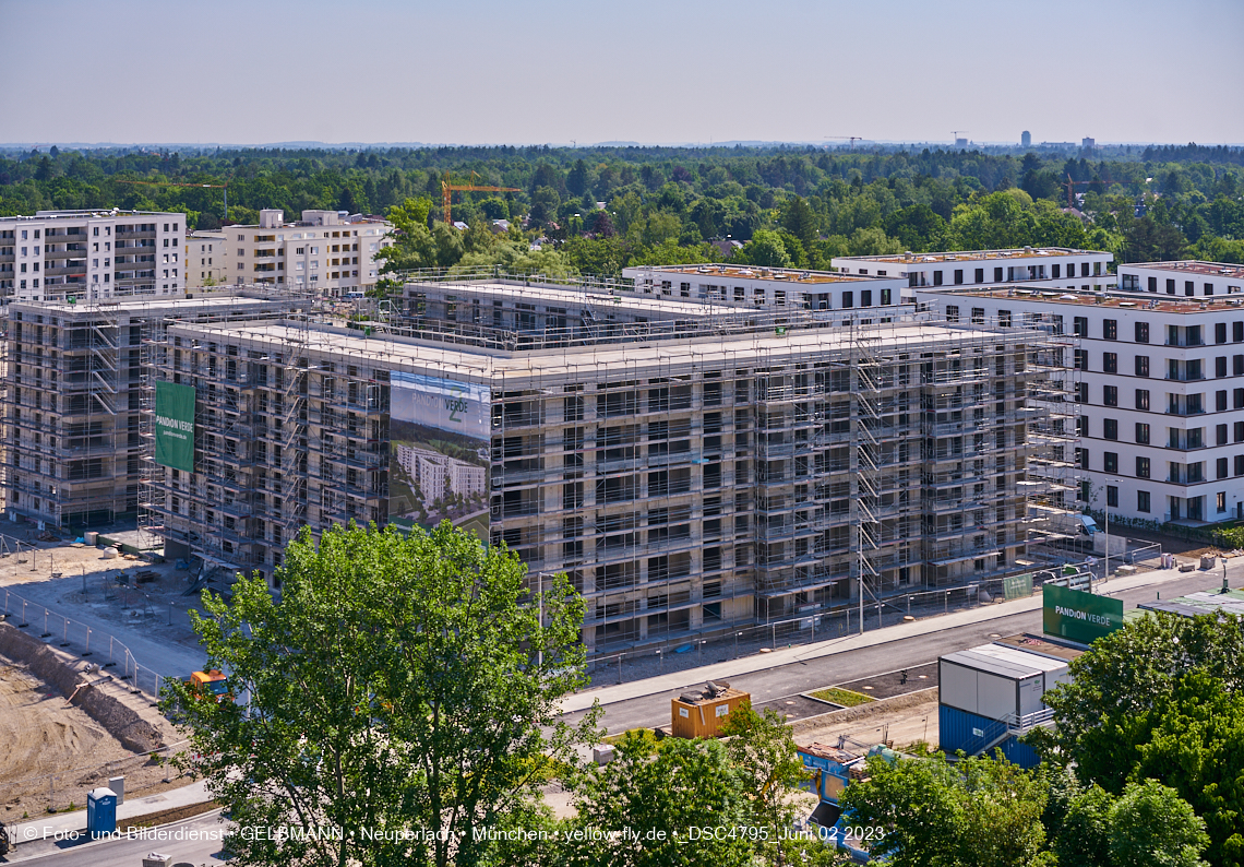 02.06.2023 - aktuelle Fotos von der Baustelle Alexisquartier in Neuperlach in München
